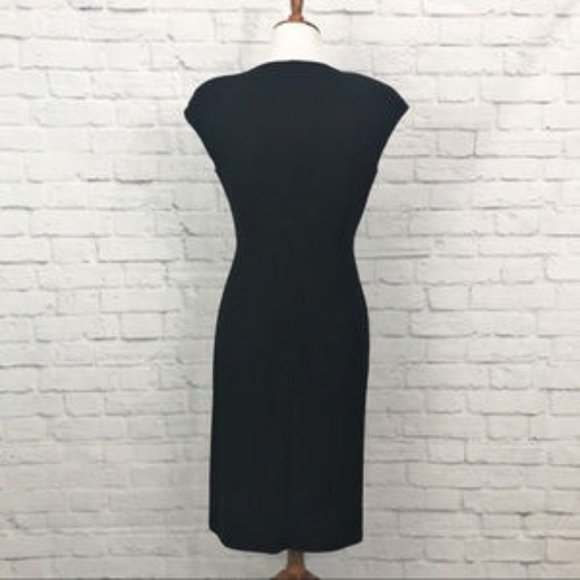 America Living V-Neck Cap-Sleeve Ruched Dress 6 - Picture 3 of 4